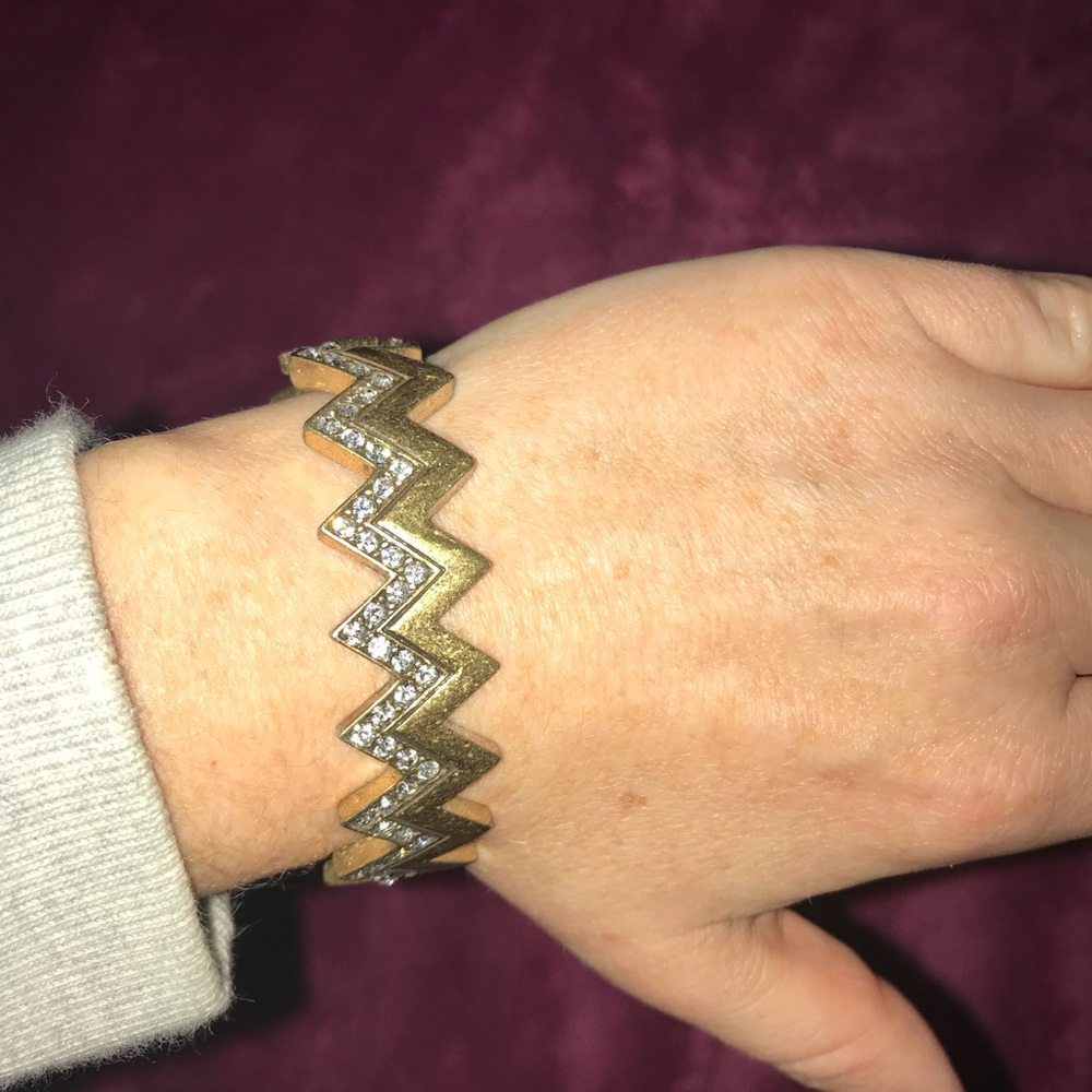 J crew chevron hinge bracelet